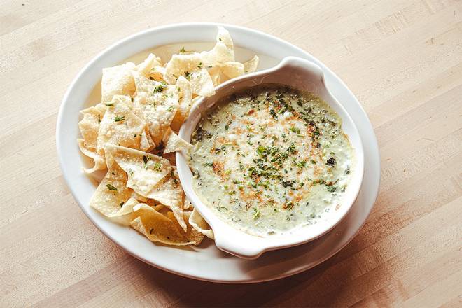 Order SPINACH & ARTICHOKE DIP food online from Leo's Italian Kitchen store, Colorado Springs on bringmethat.com