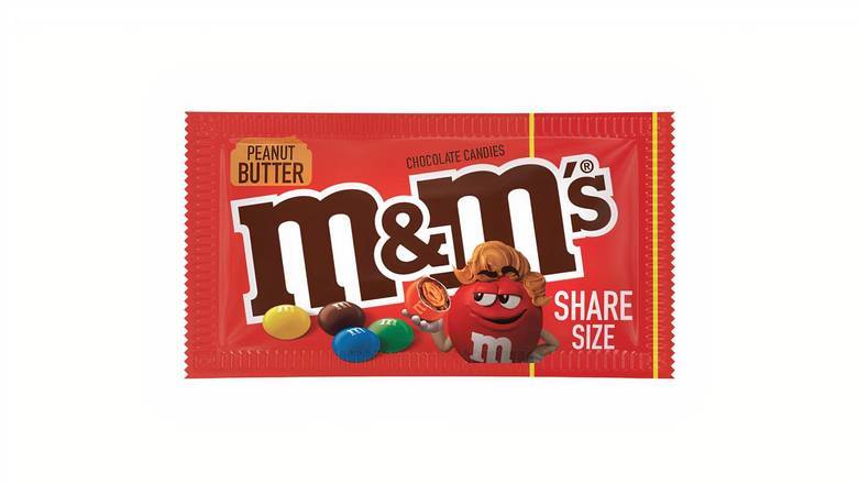 Order M&M's Peanut Butter Chocolate Candy, Share Size food online from Mac On 4th store, Alton on bringmethat.com