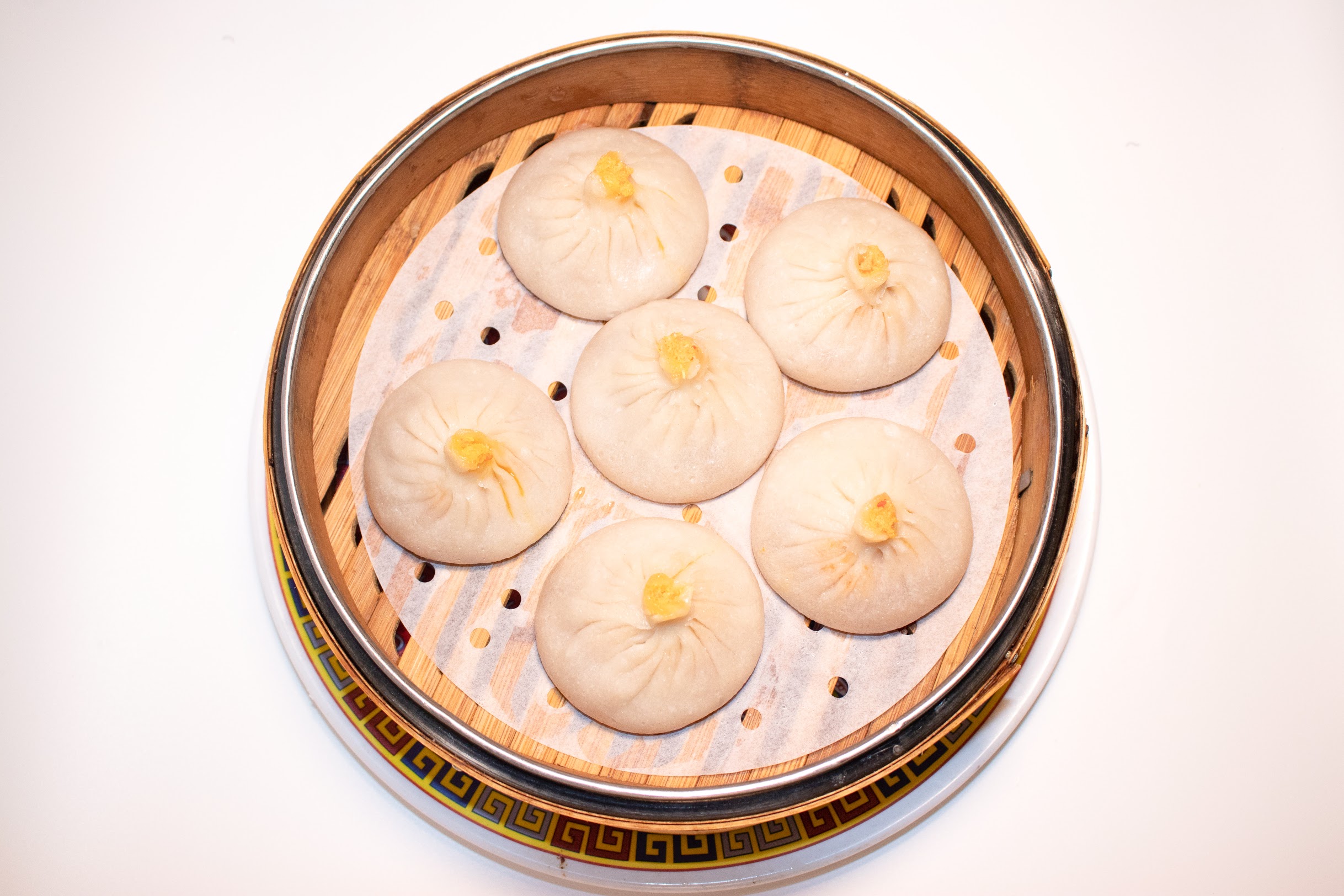 Order crabmeat&pork soup dumpling蟹粉小笼包 food online from East Flour store, Jersey City on bringmethat.com