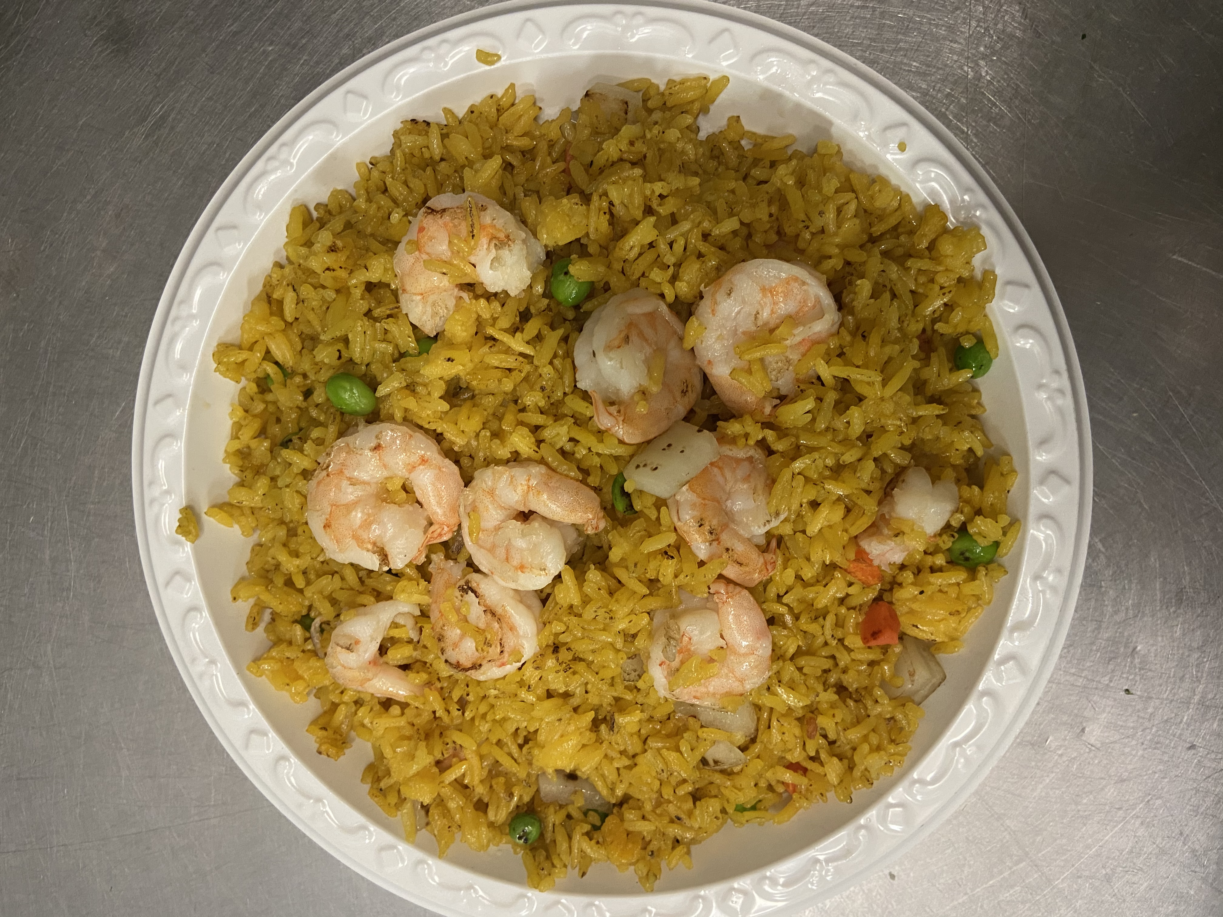 Order 22. Shrimp Fried Rice food online from New Jin Xin store, Brooklyn on bringmethat.com