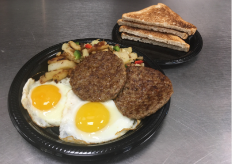 Order 2 Eggs Any Style Platter  food online from Bagel Buffet store, Secaucus on bringmethat.com