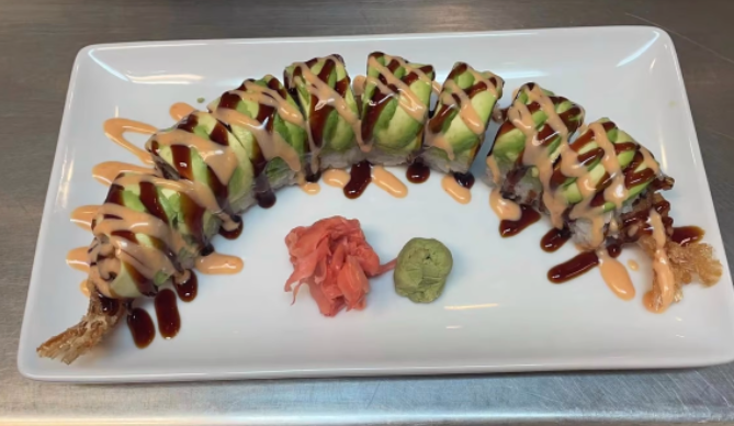 Order Green Dragon Roll food online from Extreme Teriyaki Grill Express store, Waldorf on bringmethat.com