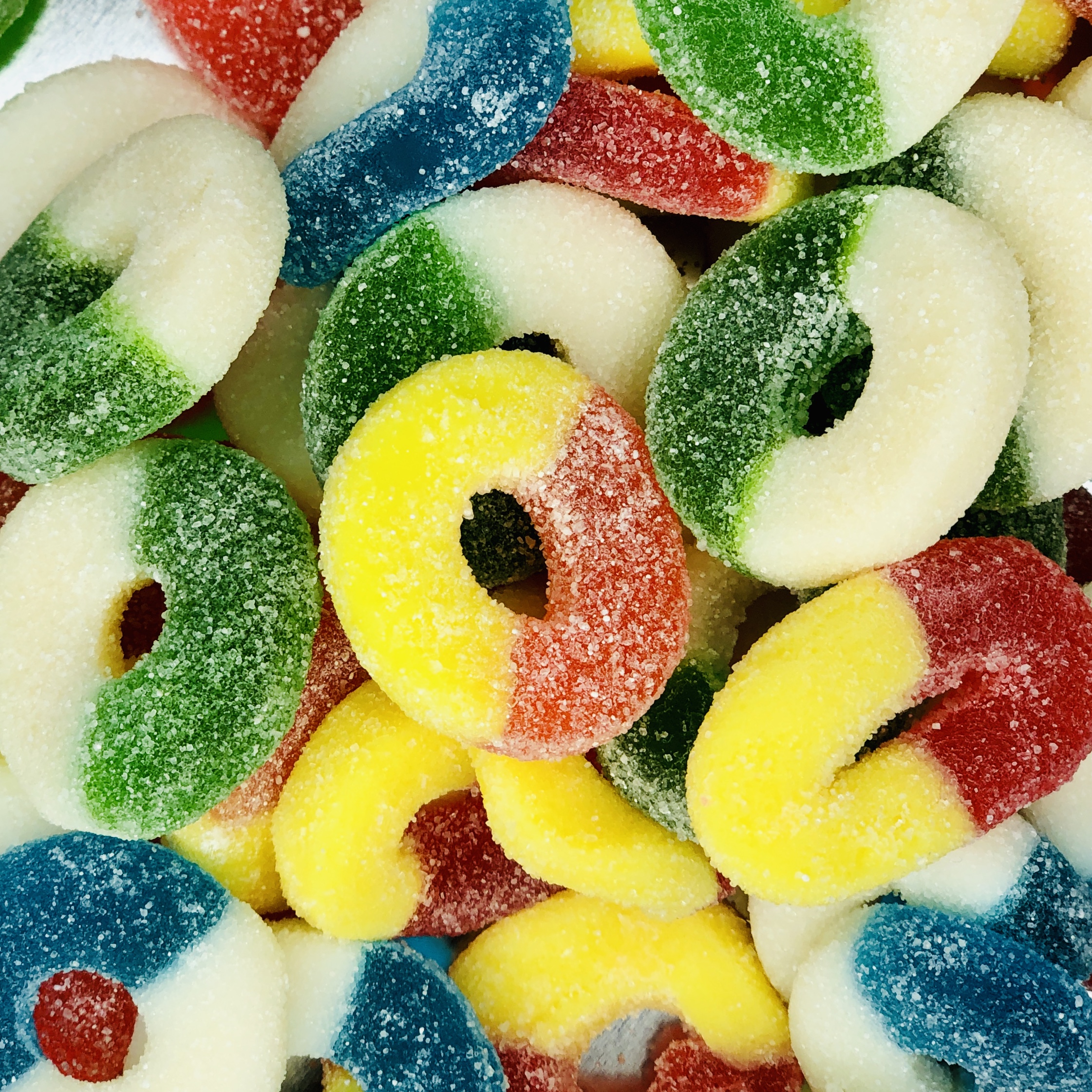 Order Assorted Gummi Rings food online from Naper Nuts & Sweets store, Naperville on bringmethat.com