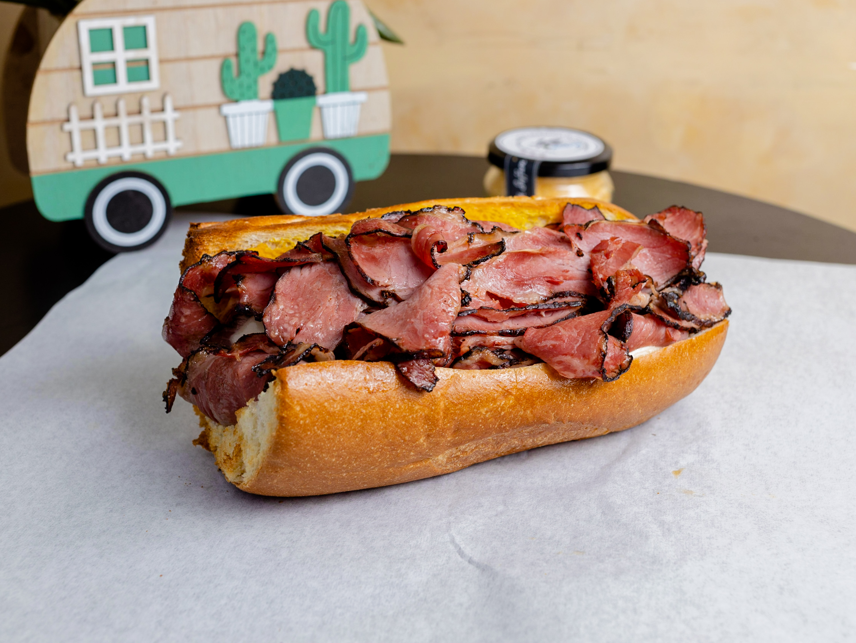 Order Aks Hot Pastrami  food online from A K Meats store, San Francisco on bringmethat.com