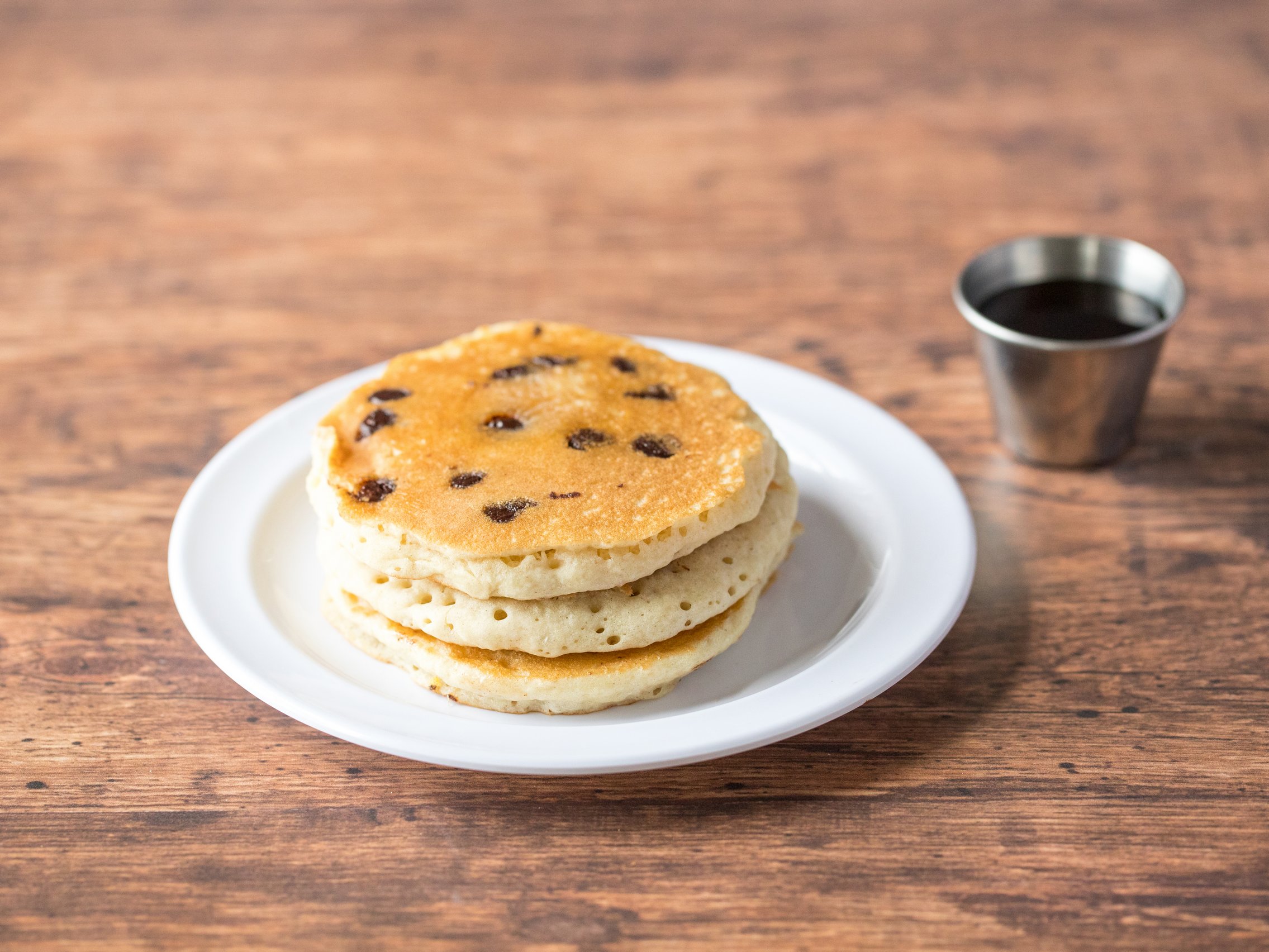Order Chocolate Chip Pancake Breakfast food online from Mangia Mangia store, Boston on bringmethat.com
