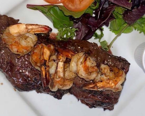 Order Skirt steak with shrimp food online from El Gran Mar De Plata Restaurant store, New York on bringmethat.com