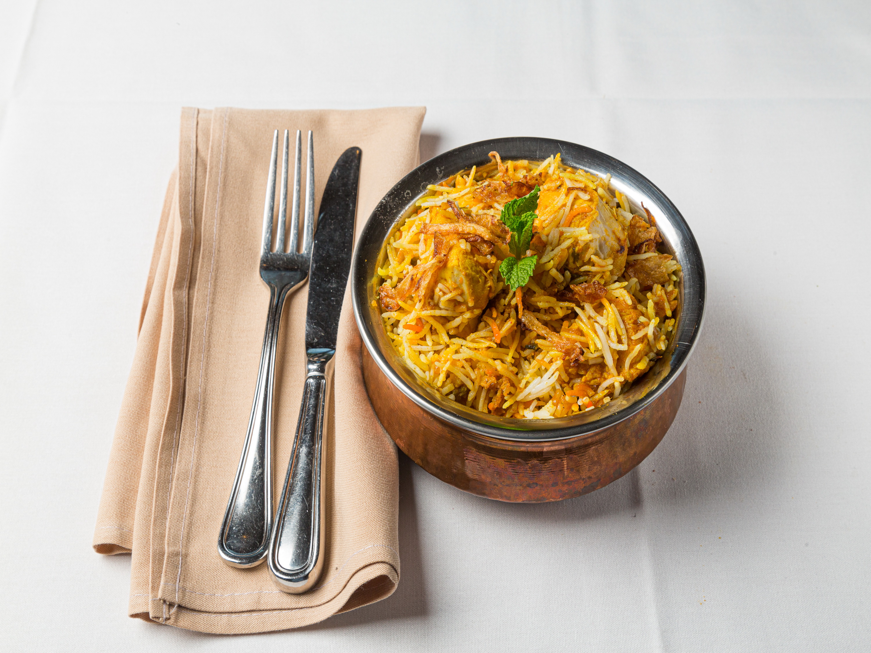 Order Murgh Biryani food online from Downtown Dhaba Inc store, Westwood on bringmethat.com