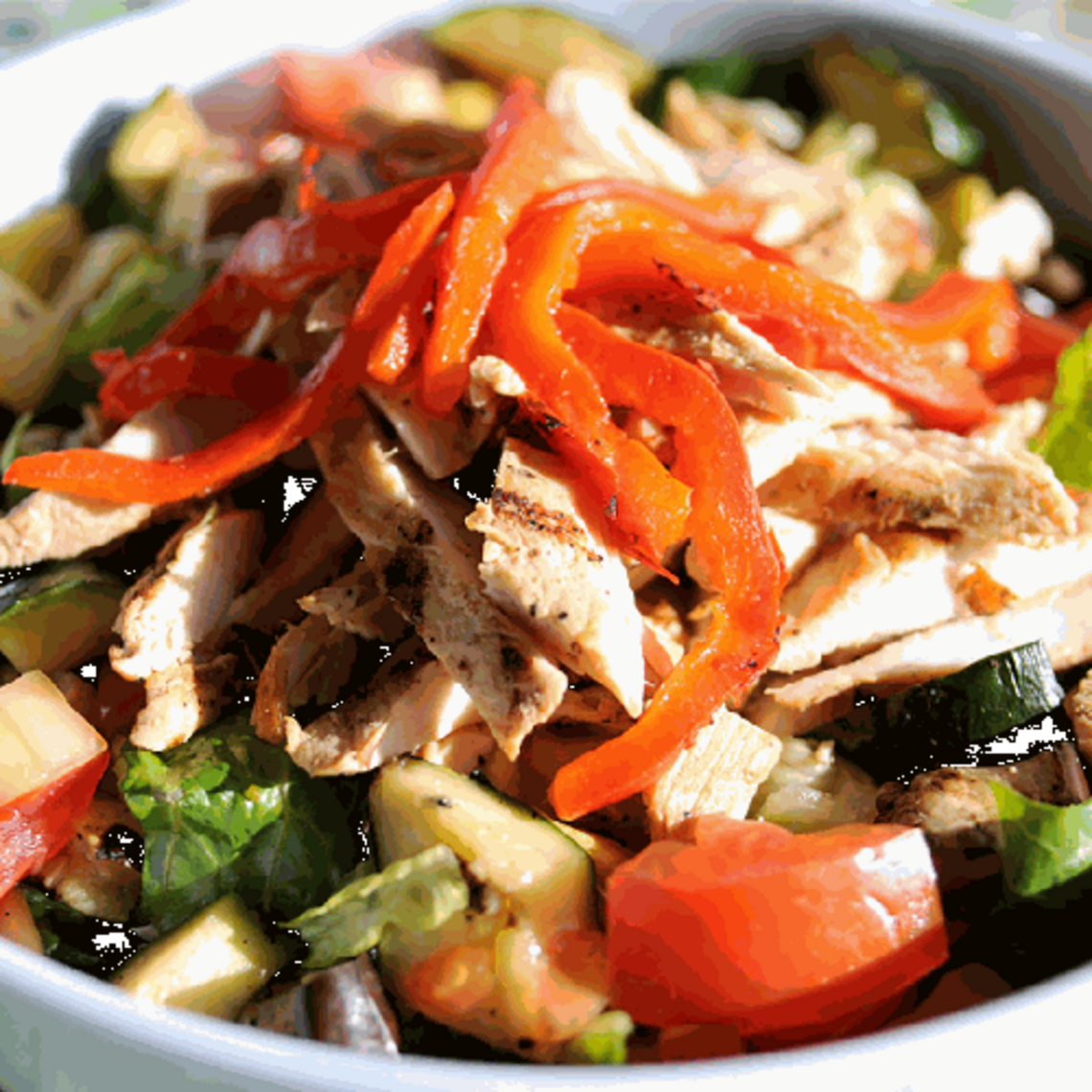 Order Grilled Vegetable & Chicken Salad food online from Rachel's Kitchen store, Henderson on bringmethat.com