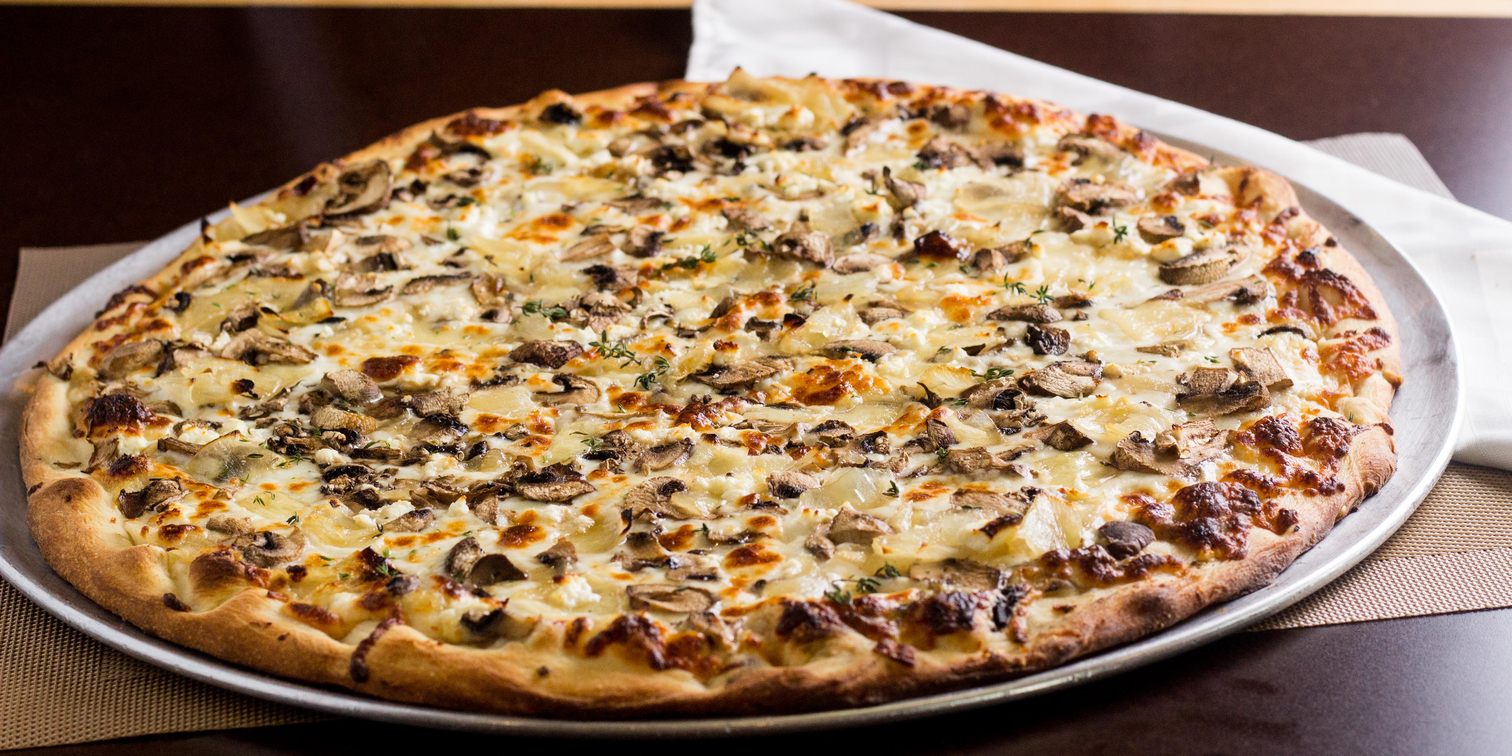 Order Tuscan Mushroom Pizza food online from zpizza Tap Room store, La Jolla on bringmethat.com