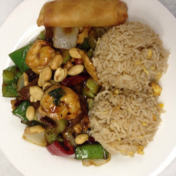 Order D31. Kung Pao Triple Delight Dinner Special food online from Hunan Garden store, Houston on bringmethat.com