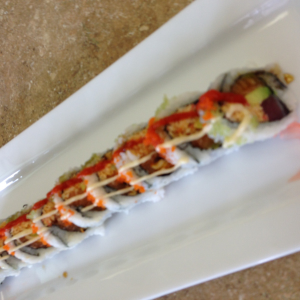 Order 10 Piece Garden District Roll food online from Jazz Sushi Bar store, New Orleans on bringmethat.com