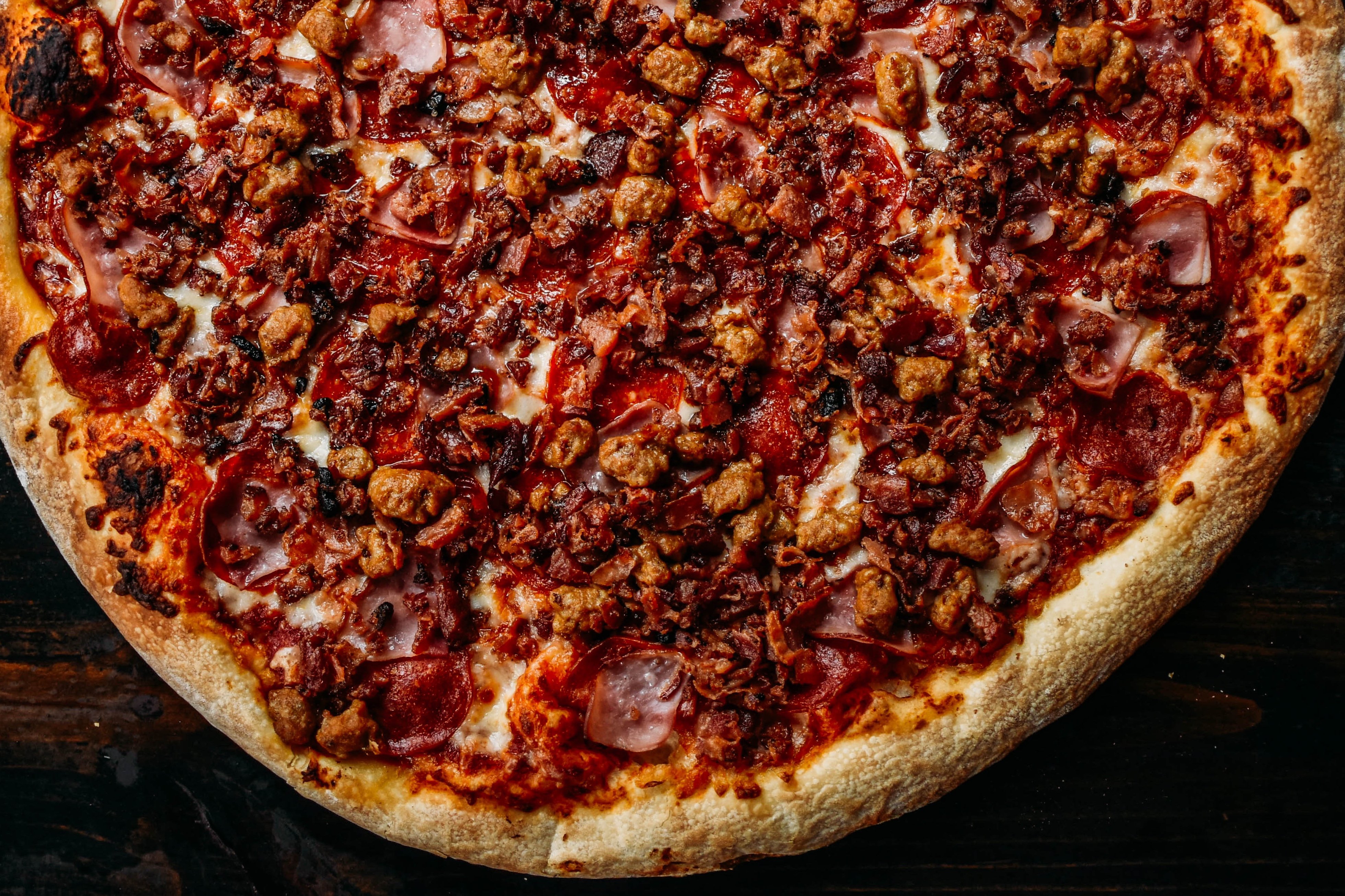 Order 18" Meat Lovers* food online from Sfny Pizza store, Salem on bringmethat.com