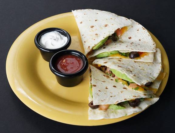 Order Deluxe Quesadilla food online from Cafe Yumm! store, Portland on bringmethat.com
