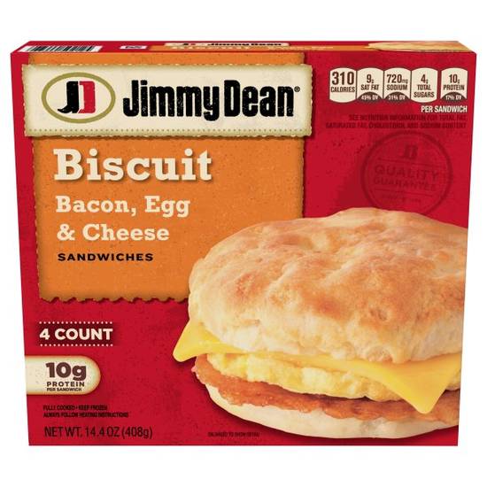 Order Jimmy Dean Bacon, Egg & Cheese food online from Exxon Food Mart store, Port Huron on bringmethat.com