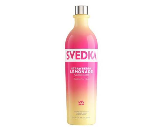 Order Svedka Strawberry Lemonade, 750ml Vodka (35% ABV) food online from 50th Street Liquor, Beer & Wine store, Lubbock on bringmethat.com