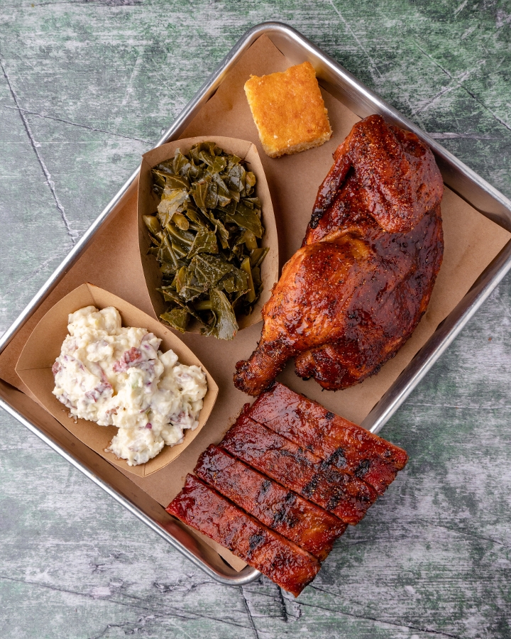Order Two Meat Platter food online from Local Smoke Bbq store, Neptune on bringmethat.com