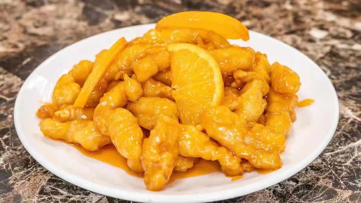 Order 52. Orange Chicken food online from King Kong Chinese Restaurant store, Oakland on bringmethat.com