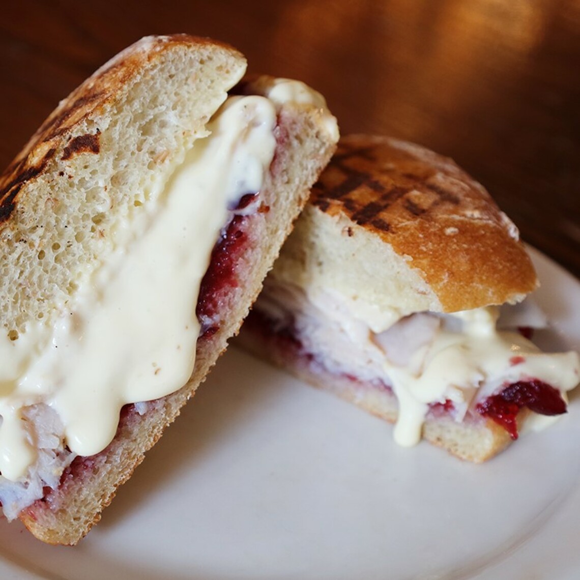 Order Turkey Cranberry and Brie Panini food online from Whistling Kettle Ballston Spa store, Ballston Spa on bringmethat.com