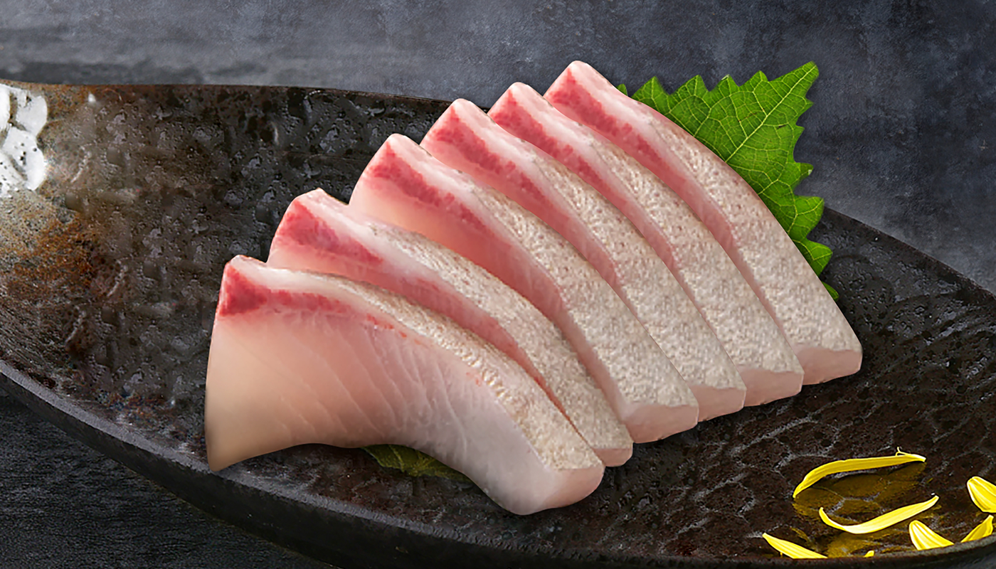 Order 20. Yellowtail Sashimi 6pcs food online from Ky Sushi store, Irvine on bringmethat.com