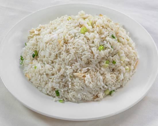 Order Fried Rice with Dried scallop & Egg White 瑶柱蛋白炒饭 food online from House Of Wong Restaurant store, Honolulu on bringmethat.com
