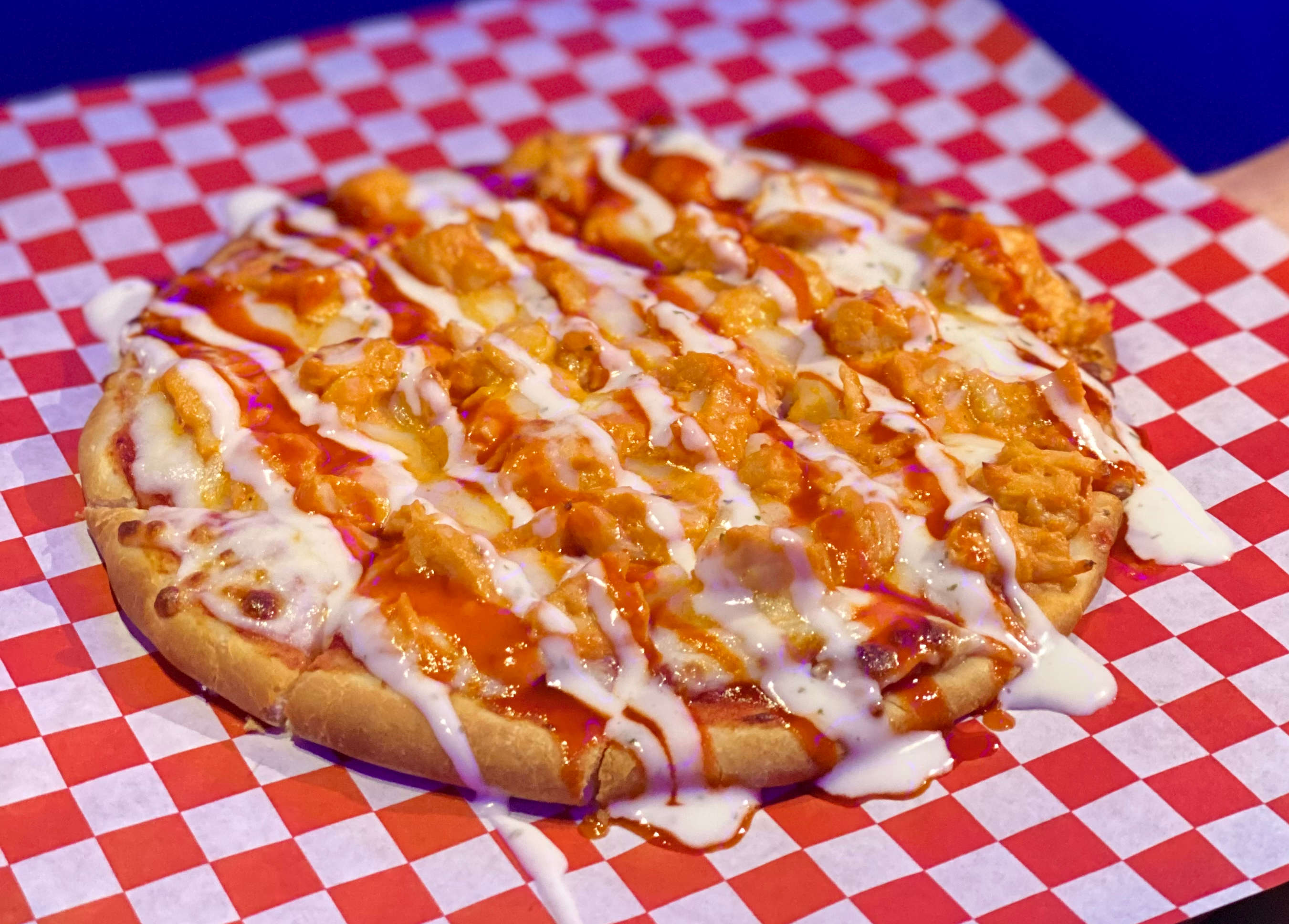 Order Buffalo Chicken Pizza food online from Hookah House store, Wylie on bringmethat.com