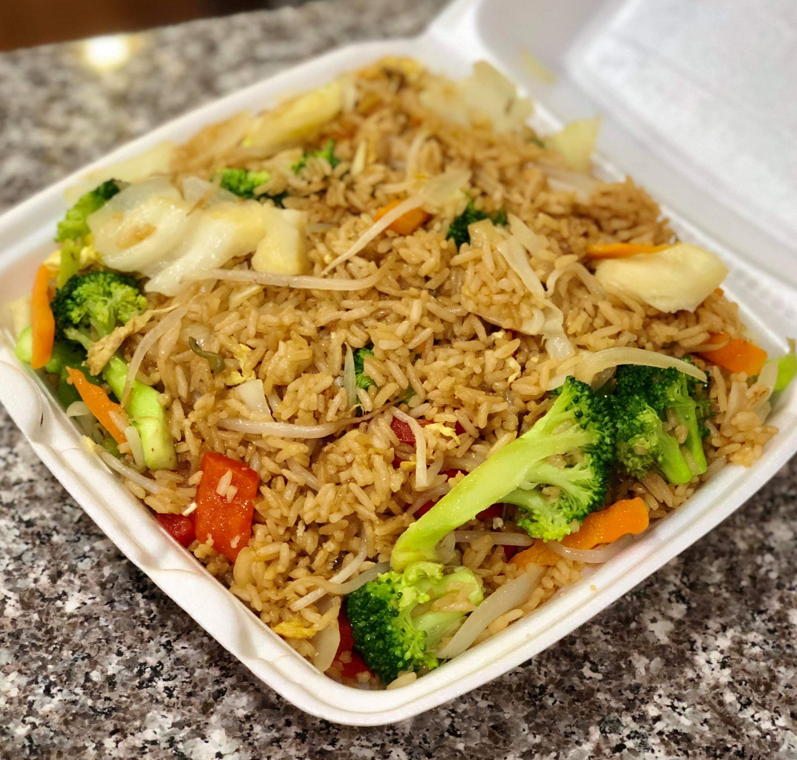 Order 35. Vegetable Fried Rice food online from Rotasu Hibachi store, Cleveland on bringmethat.com