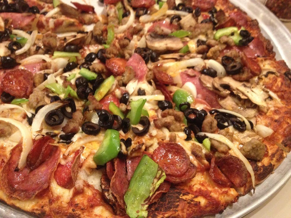 Order Gluten Free CJ's Deluxe Pizza - 10'' food online from CJ's Pizza store, Marion on bringmethat.com