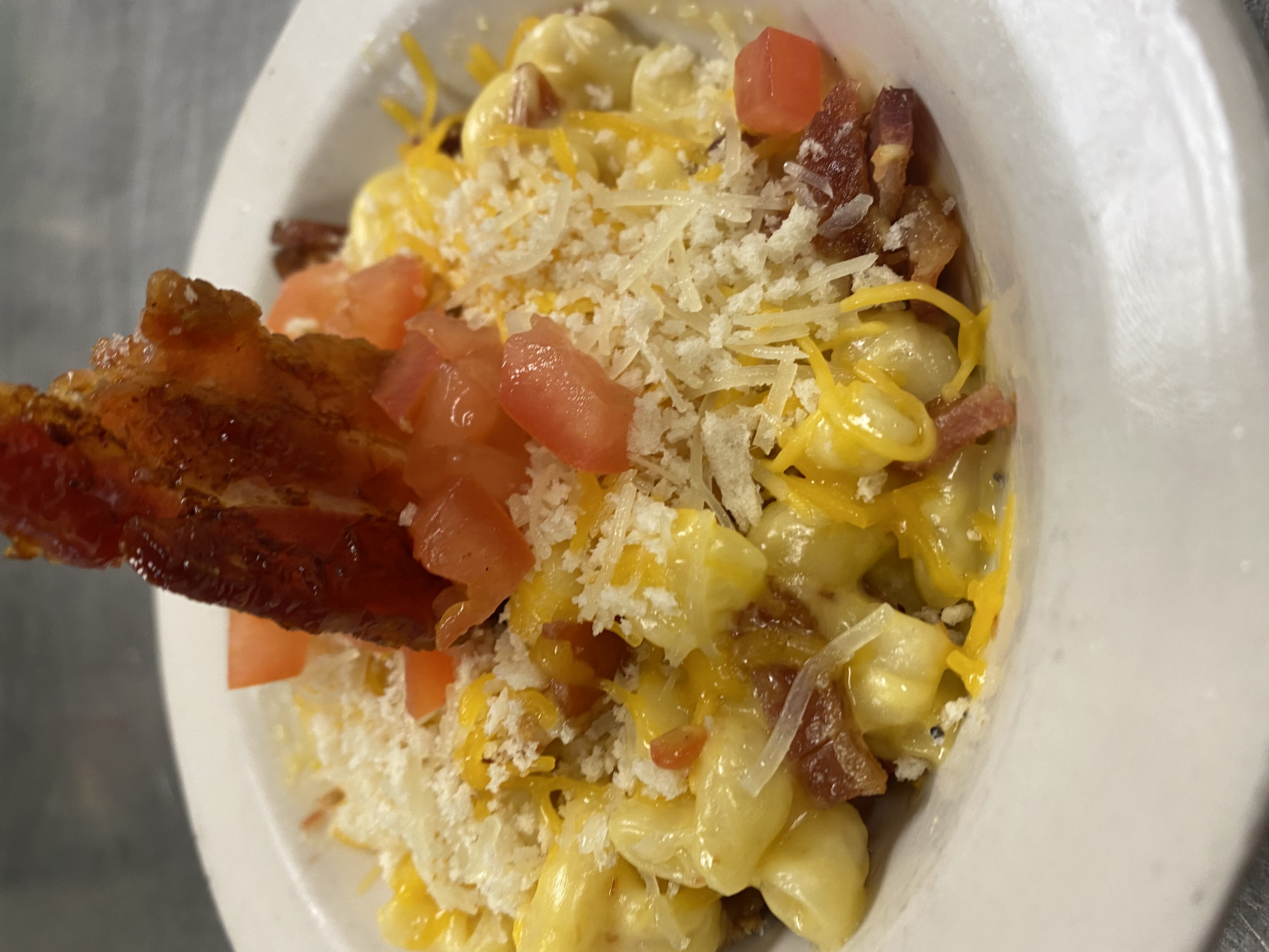 Order Macaroni-n-Cheese with Bacon food online from Tv Deli & Diner store, Trenton, MI on bringmethat.com