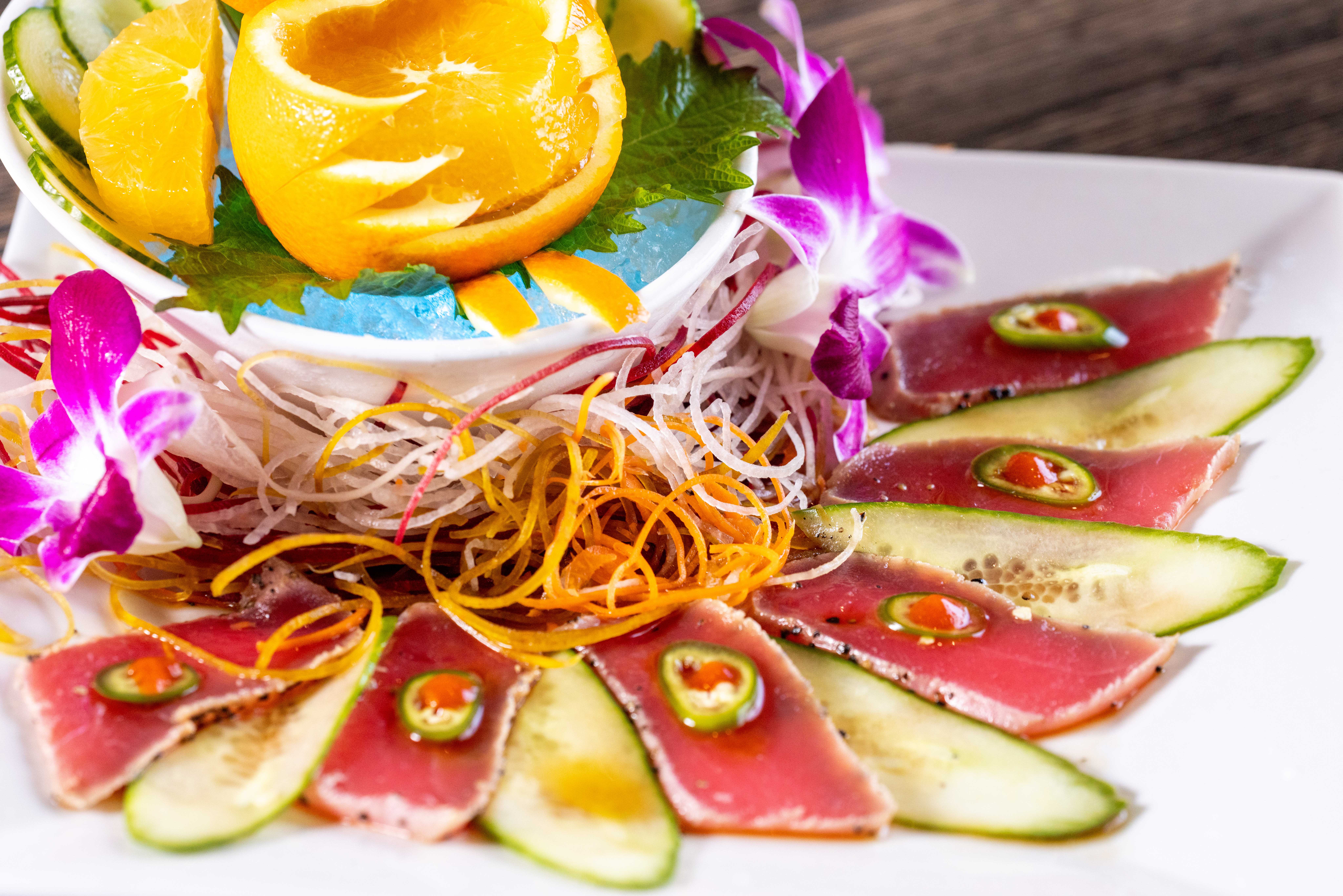 Order Tuna Tataki food online from Sushi Marquee store, Frisco on bringmethat.com