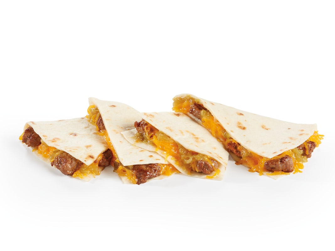 Order Carne Asada Cheddar Quesadilla food online from Del Taco store, Banning on bringmethat.com
