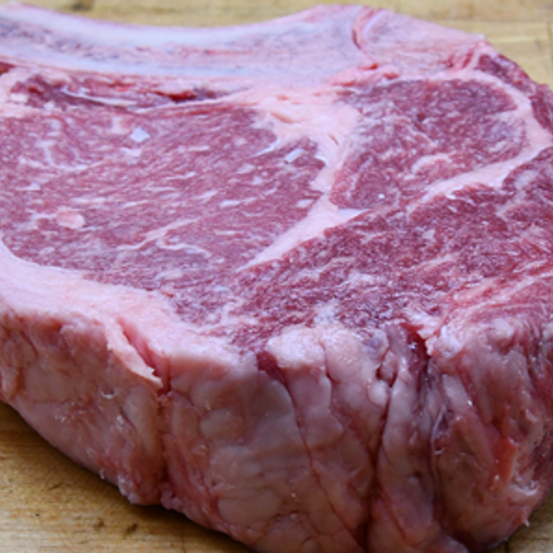 Order 21 oz. Prime "Chicago Cut" Bone-In Ribeye Butcher's Block food online from Morton The Steakhouse store, Chicago on bringmethat.com