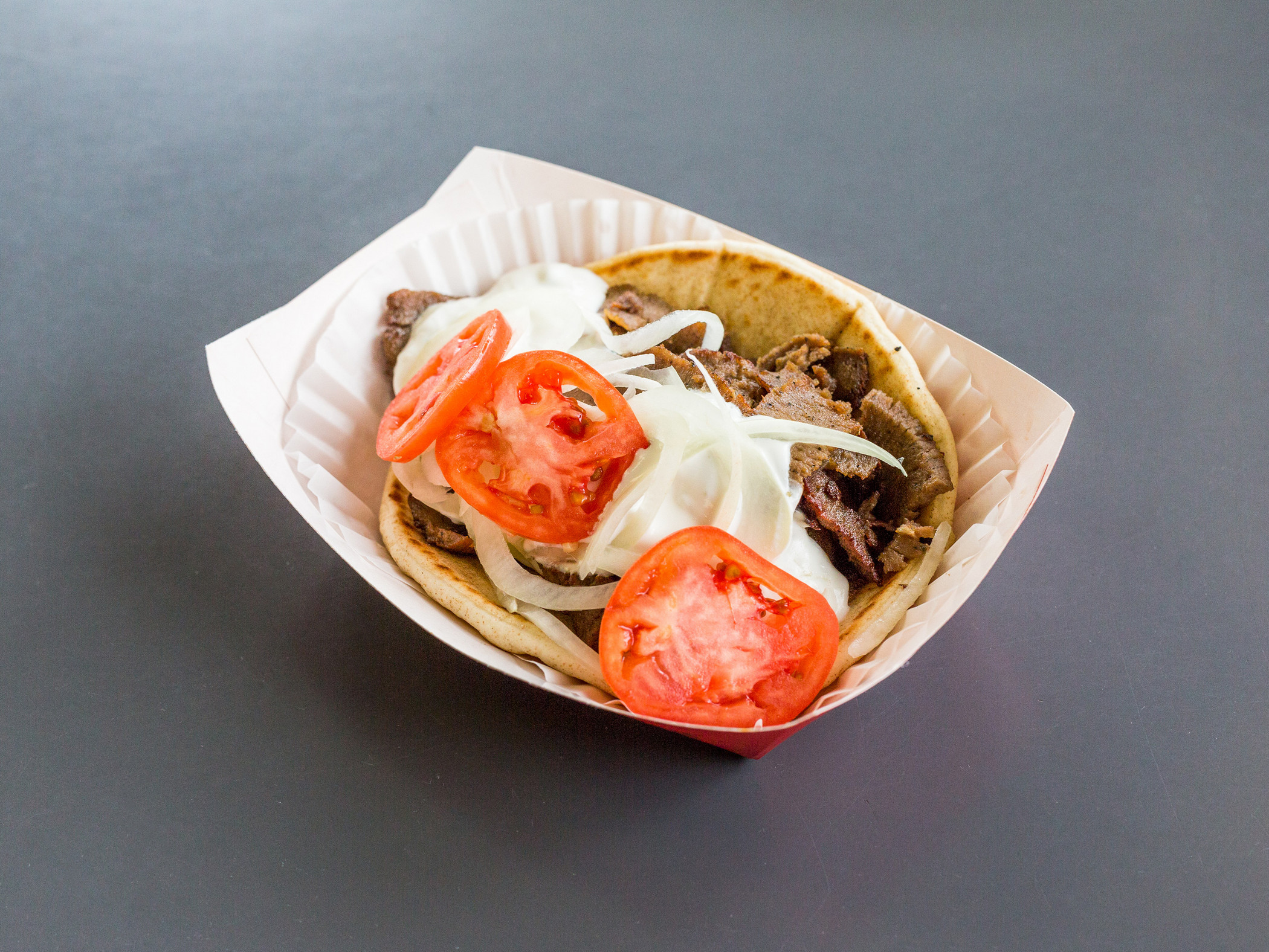 Order Gyros Sandwich food online from Byrons Hot Dog Haus store, Chicago on bringmethat.com