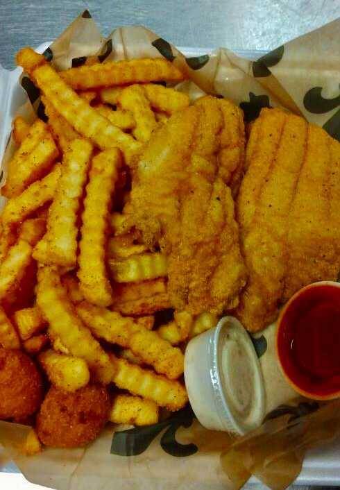Order 2 Pc. Catfish Platter food online from Two Sisters Restaurant store, Hurst on bringmethat.com