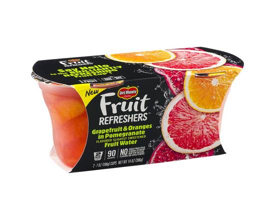 Order Del Monte · Fruit Refreshers Grapefruit & Oranges in Pomegranate (2 x 7 oz) food online from Winn-Dixie store, Zachary on bringmethat.com