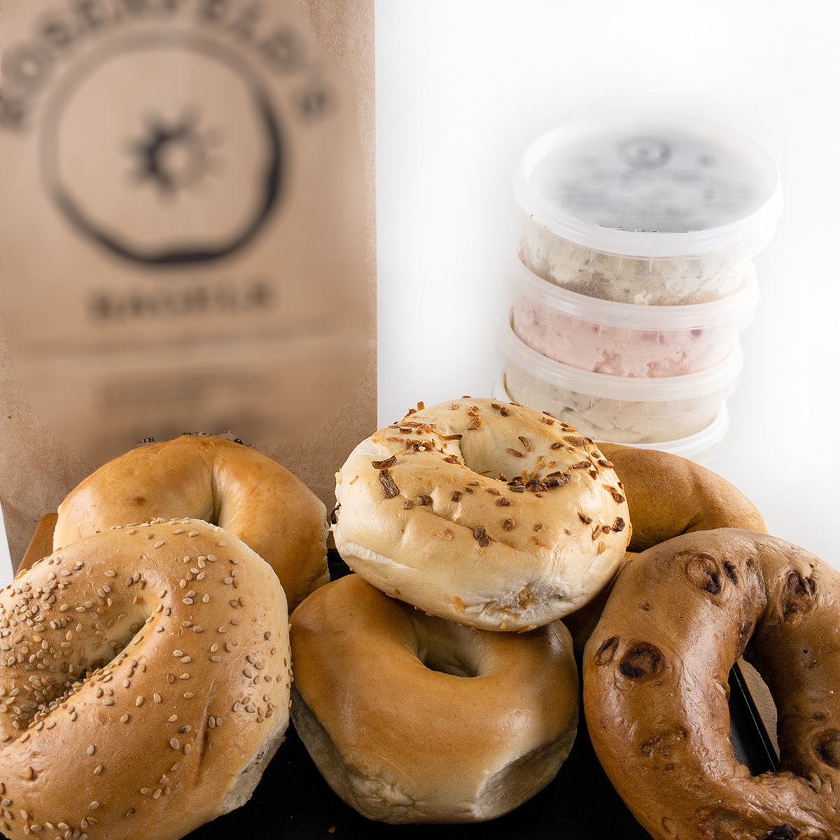 Order Bagel with Cream Cheese, Bubka Bite, and Drink food online from Rosenfeld Bagels store, Newton on bringmethat.com