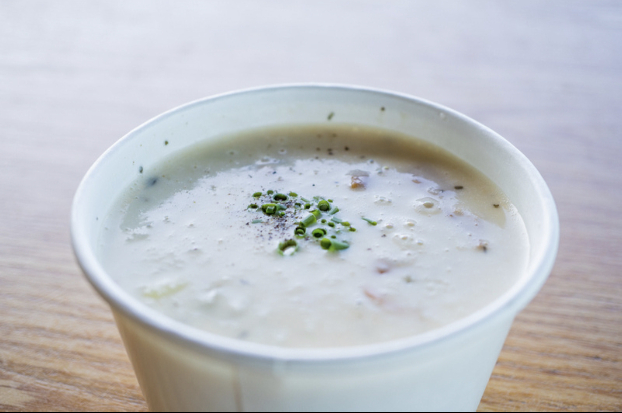 Order Clam Chowder food online from Moonraker Mobile store, Pacifica on bringmethat.com