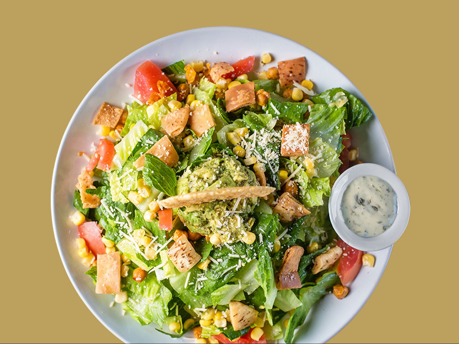 Order Caesar Salad food online from Micheline's Pita House store, La Jolla on bringmethat.com