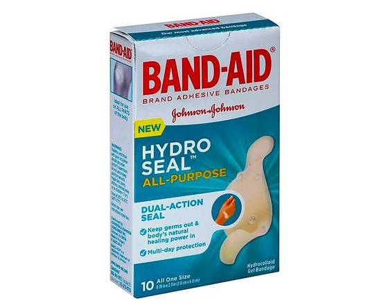Order Band-Aid Hydro Seal 10 ct food online from McLean Ave Pharmacy store, Yonkers on bringmethat.com