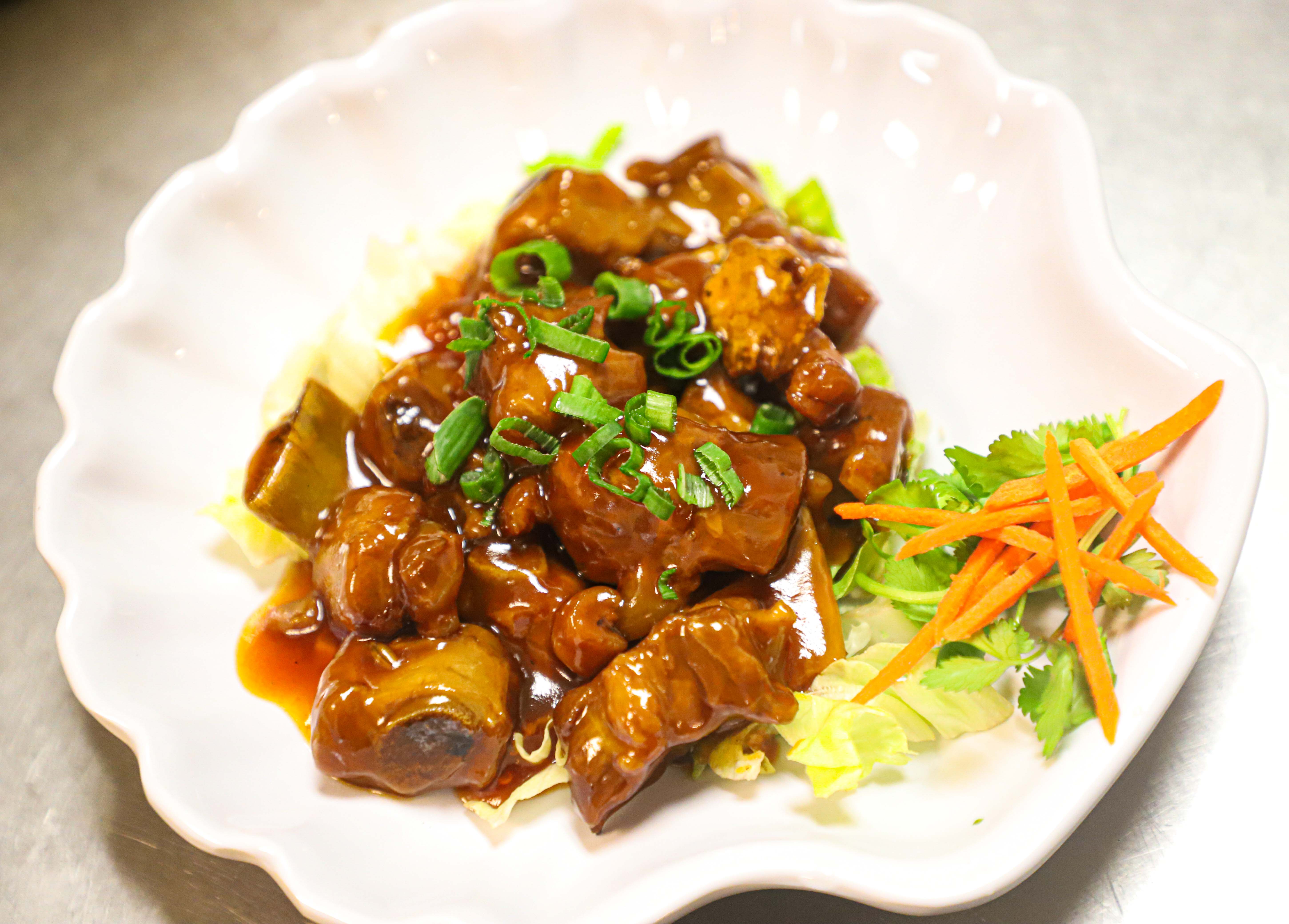 Order 12. Sweet and Sour Pork Ribs food online from Jc Sushi & Chinese Restaurant store, Phoenix on bringmethat.com