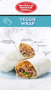 Order Original Veggie Wrap food online from Muscle Maker Grill Of Greenville store, Greenville on bringmethat.com