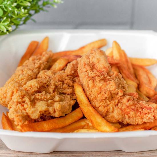 Order Shorts Top Chicken Tender (3 pcs) Combo food online from Shorts Top Burgers store, Huntsville on bringmethat.com