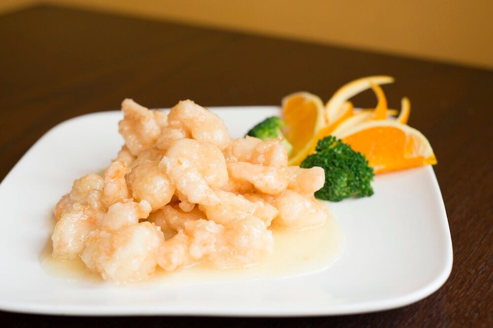 Order 328 Crispy Shrimp with Lemon Sauce food online from Lao Sze Chuan store, Skokie on bringmethat.com