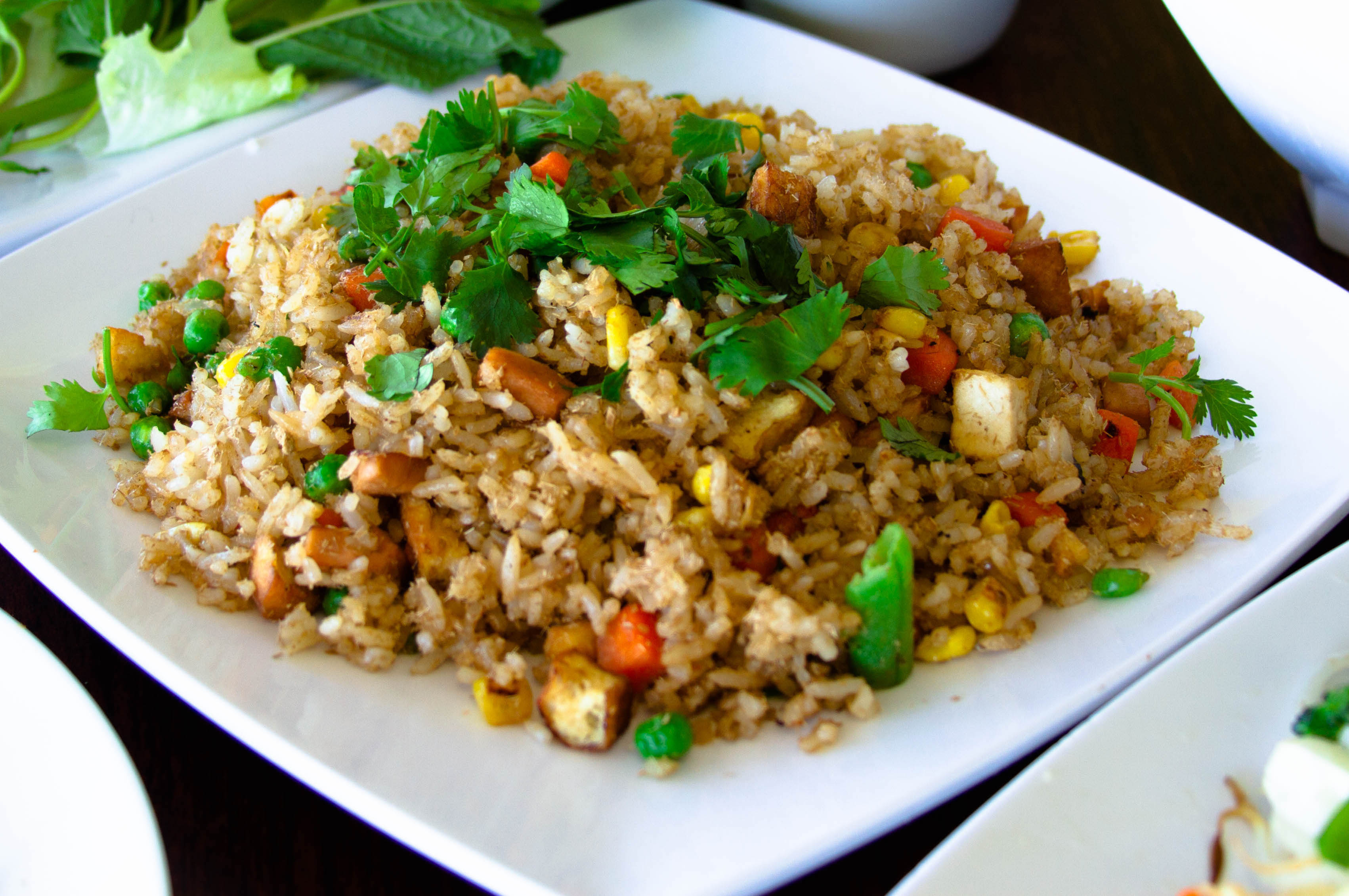 Order Lemongrass Fried Rice (Vegan) food online from Thanh Tinh Chay store, San Diego on bringmethat.com