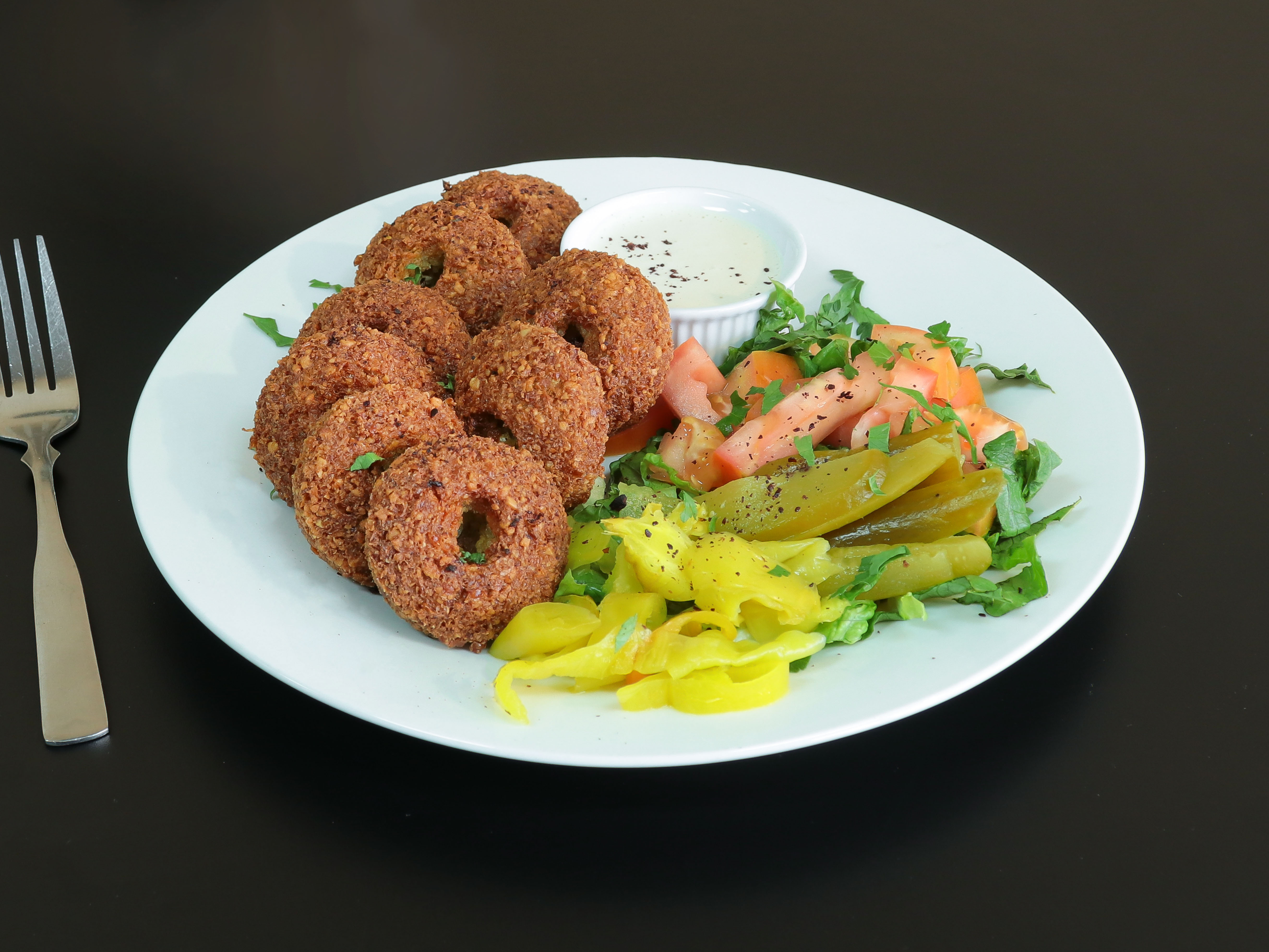 Order Falafel Platter food online from Sahara Meditterranean Cuisine store, Allentown on bringmethat.com