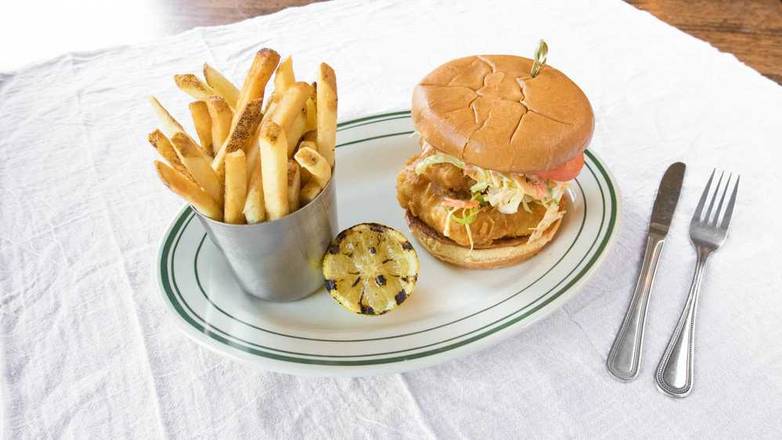 Order Fish Sandwich food online from Red Olive store, Dearborn on bringmethat.com