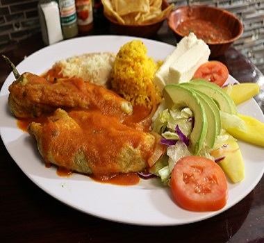 Order Chile Relleno  food online from Tequilas Taqueria store, San Jose on bringmethat.com