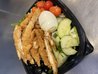 Order Crispy Chicken Salad  food online from Chubbys store, Philadelphia on bringmethat.com