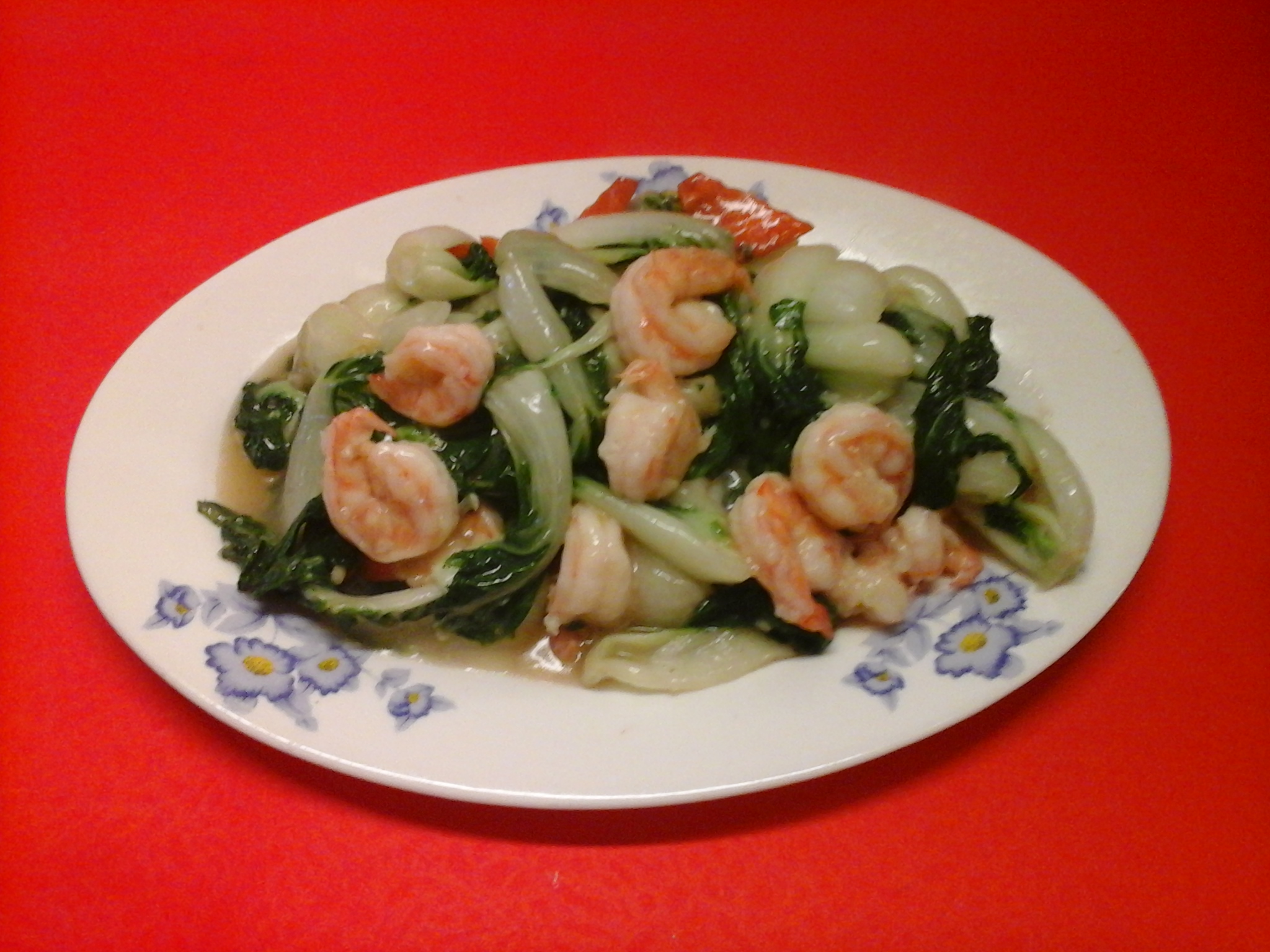 Order Prawns with Chinese Greens food online from New Bamboo Kitchen store, Alameda on bringmethat.com
