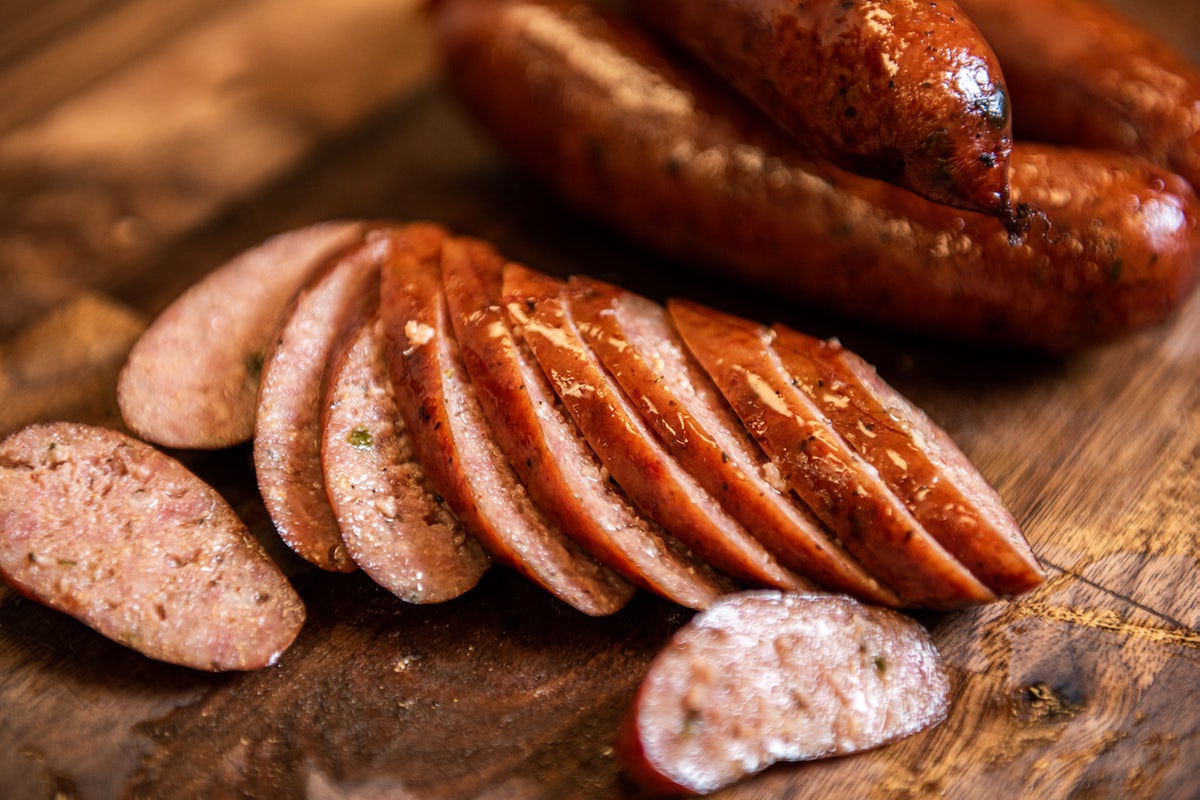 Order Jalapeno Sausage food online from Smokey Mo's Bbq store, Austin on bringmethat.com