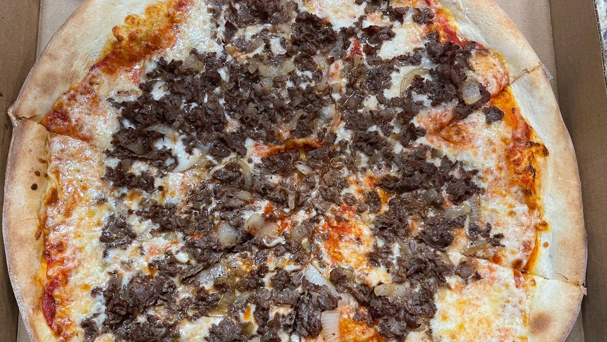 Order Steak Pizza food online from Two Cousins Pizza and Italian Restaurant store, Lancaster on bringmethat.com